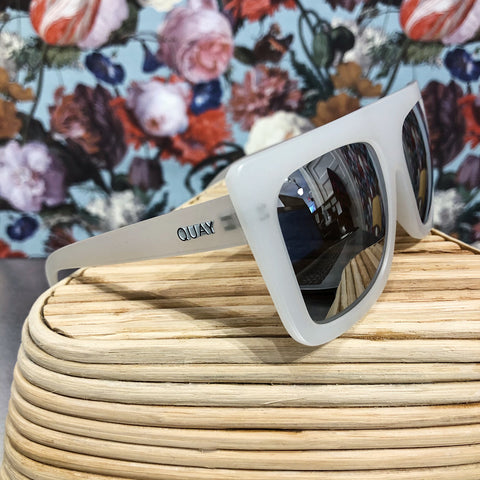 Quay // Cafe Racer Frost Sunglasses