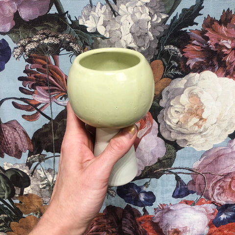 YYY // White/Pistachio Goblet