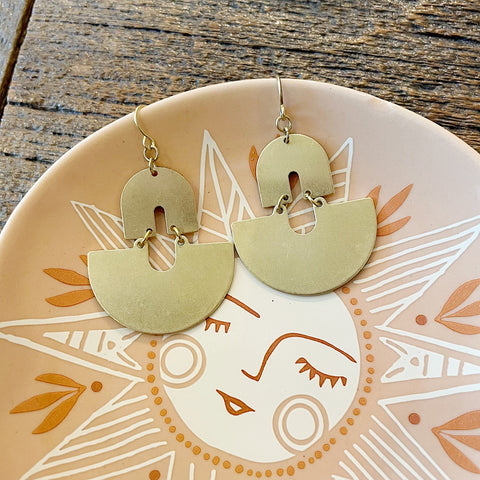 Darlings of Denmark  // Brass Earrings Suge