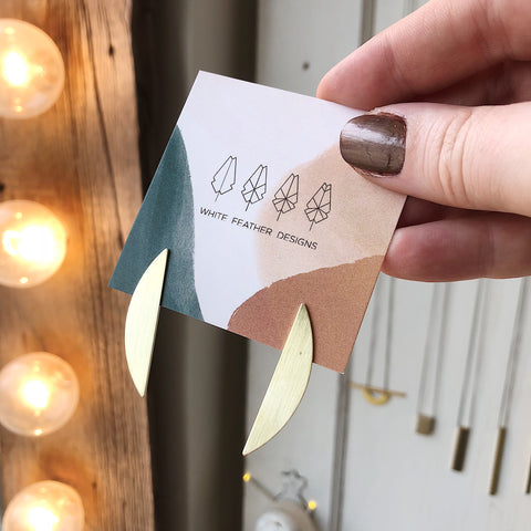 Hawkly // Emerge Earrings Bronze