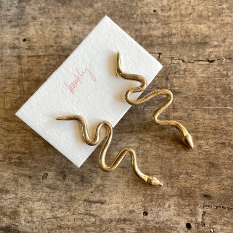 Hawkly // Emerge Earrings Bronze