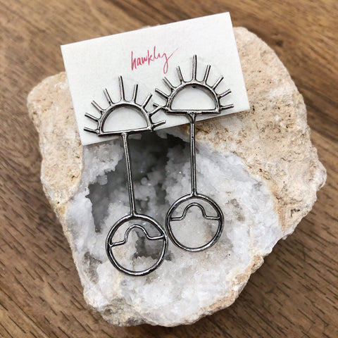 Hawkly // Nomad Earrings Silver