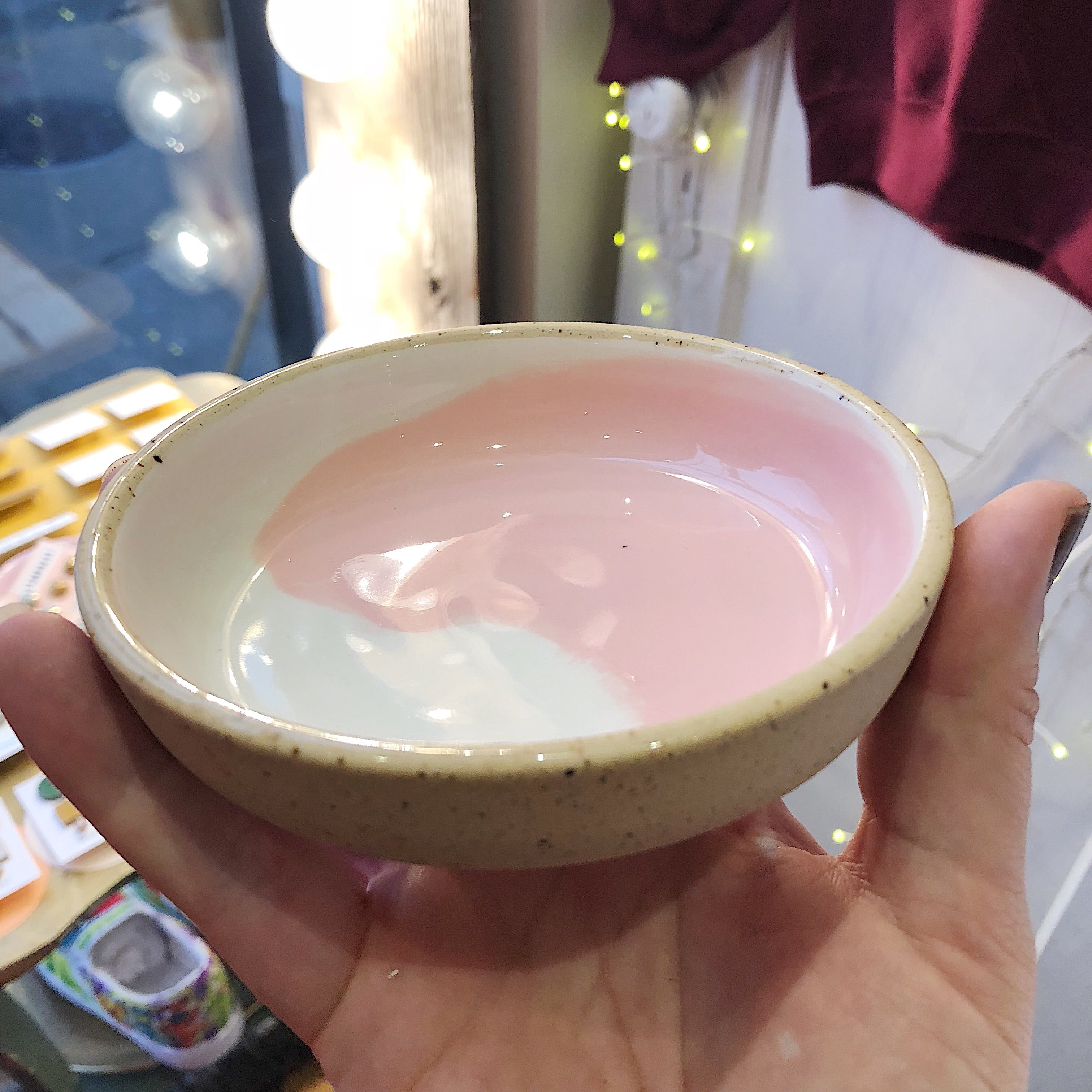 Shayna Stevenson // Pink Swirl Ceramic Dish