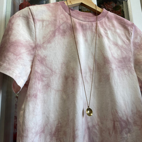 Souvenir // Brass Long Scoop Coin Necklace