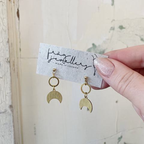 Hawkly // Emerge Earrings Bronze