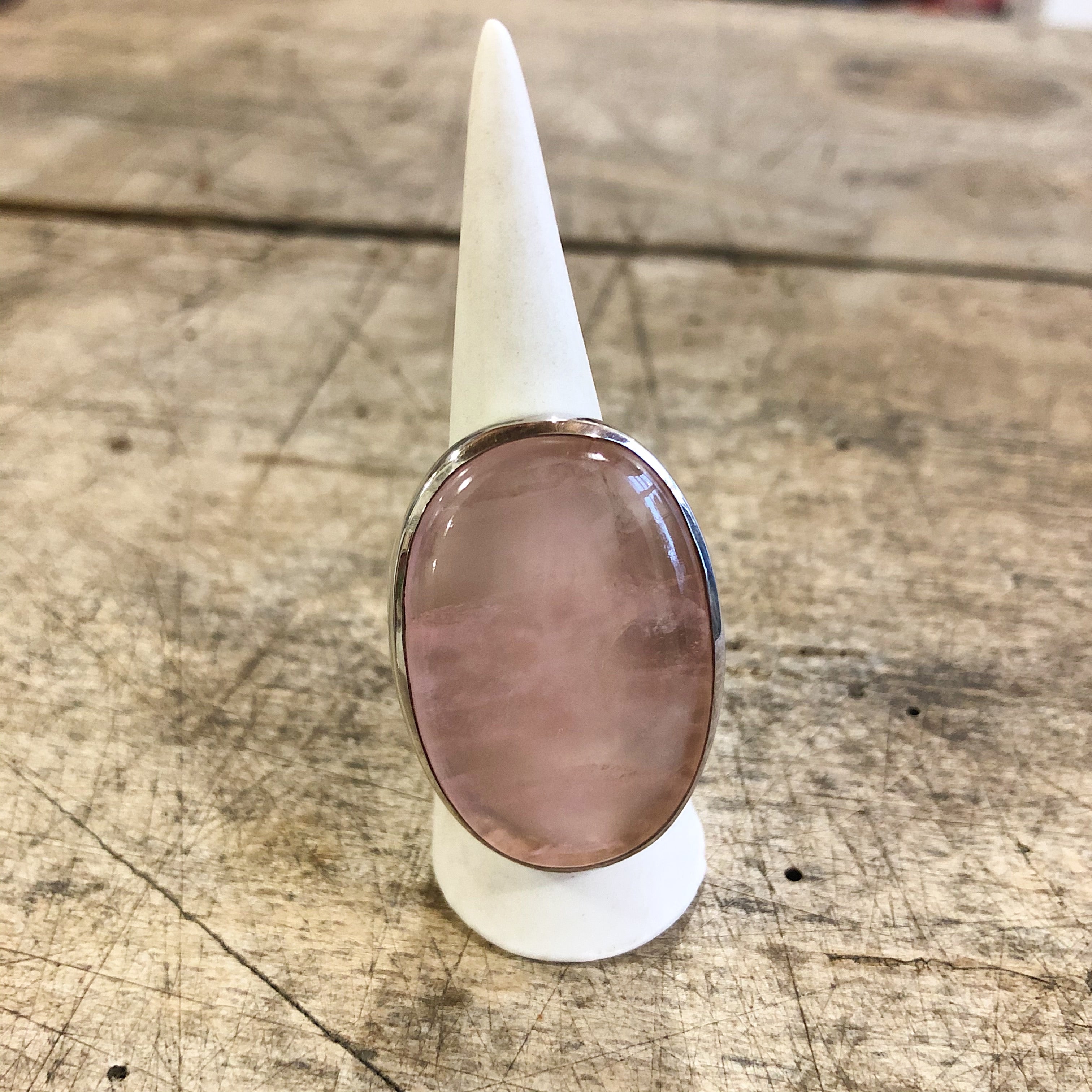 Kailas // Sterling Silver and Rose Quartz RIng