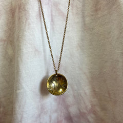 Souvenir // Brass Long Scoop Coin Necklace