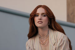 Hailey Gerrits // Nerissa Necklace Aquamarine