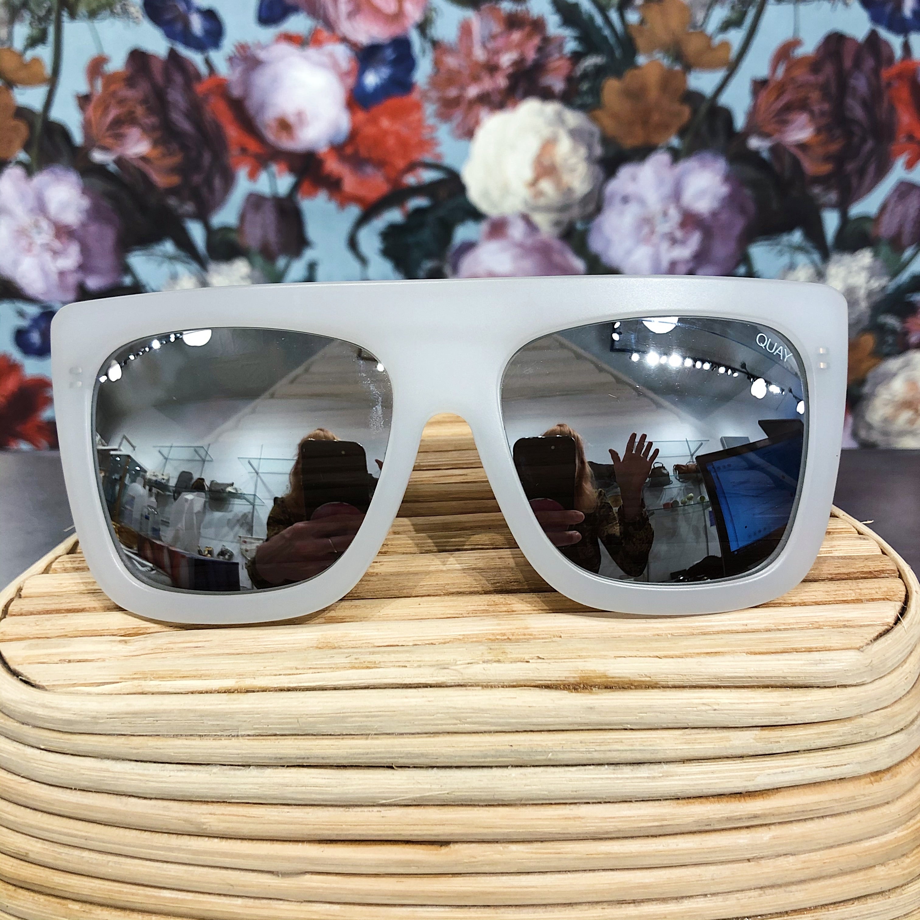 Quay // Cafe Racer Frost Sunglasses