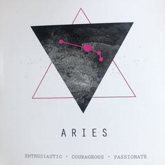 White Feather Design // Zodiac Coin Necklace Aries