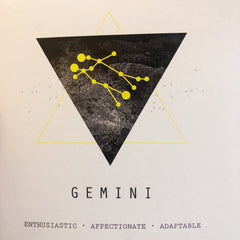 White Feather Design // Zodiac Coin Necklace Gemini