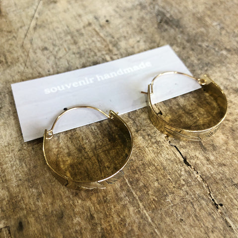Lissa Bowie //  Channel Hoops X-Large 2.5"