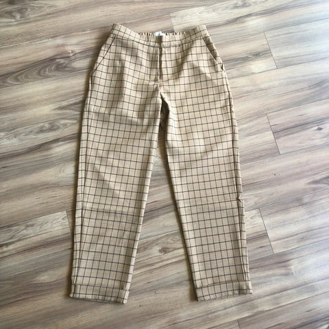 Indi & Cold // Check Pants Beige