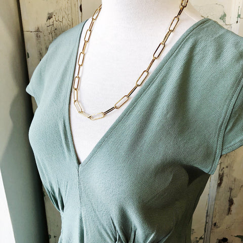 Lissa Bowie // Eddie Chain Necklace Brass