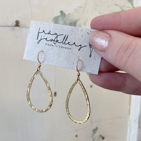 Frug // Hammered Teardrop Earrings