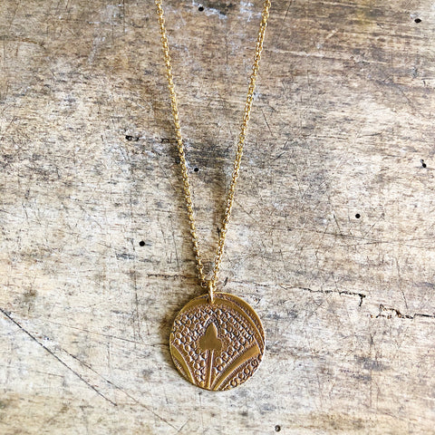 Souvenir // Brass Shorter Coin Necklace