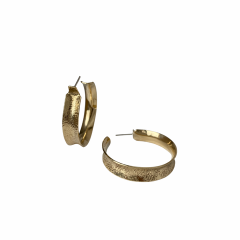 Souvenir // Brass Coin Stud Earrings