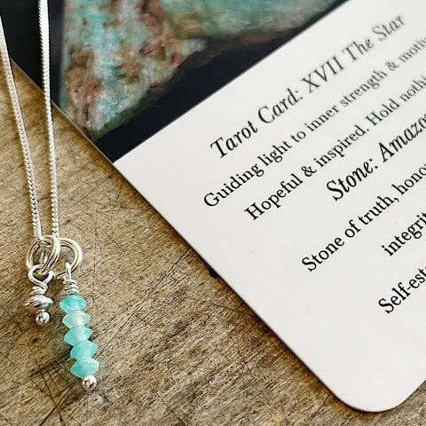 Three of Cups // The Star Necklace Amazonite